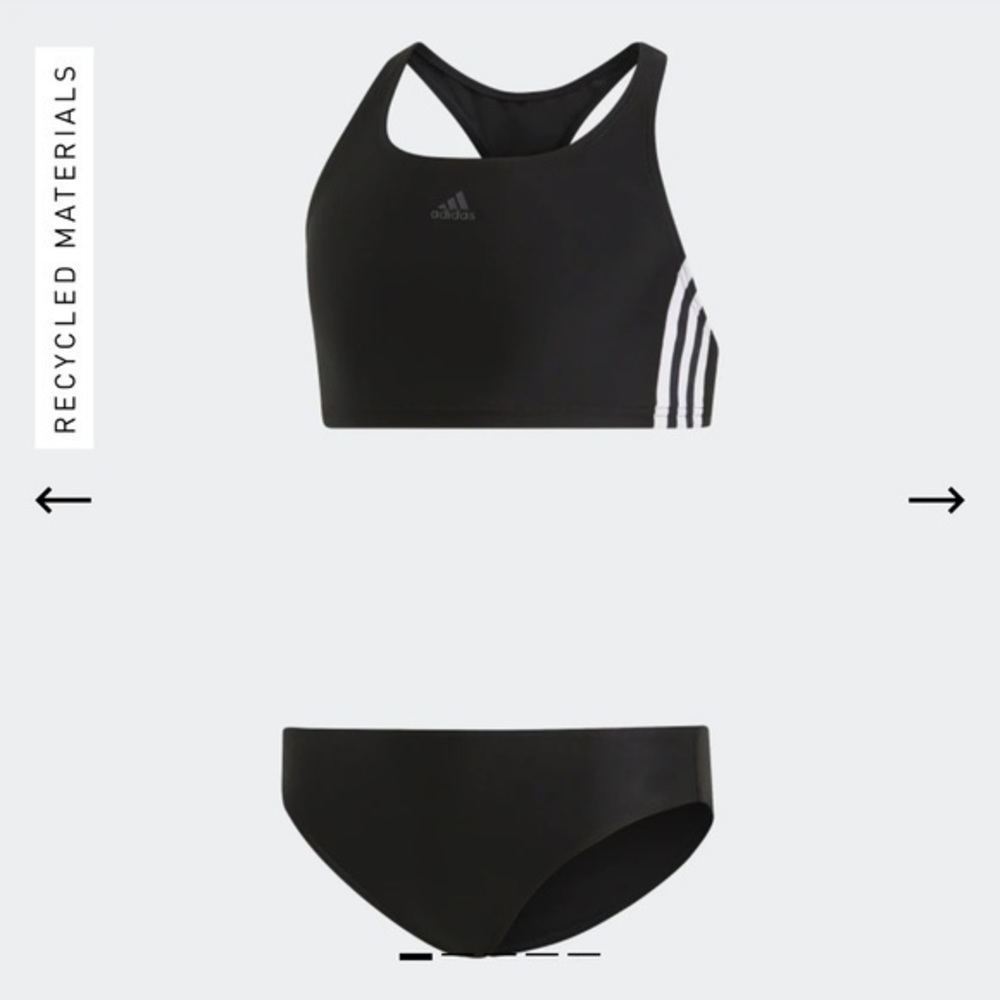 Adidas girls 3-STRIPES BIKINI size XS